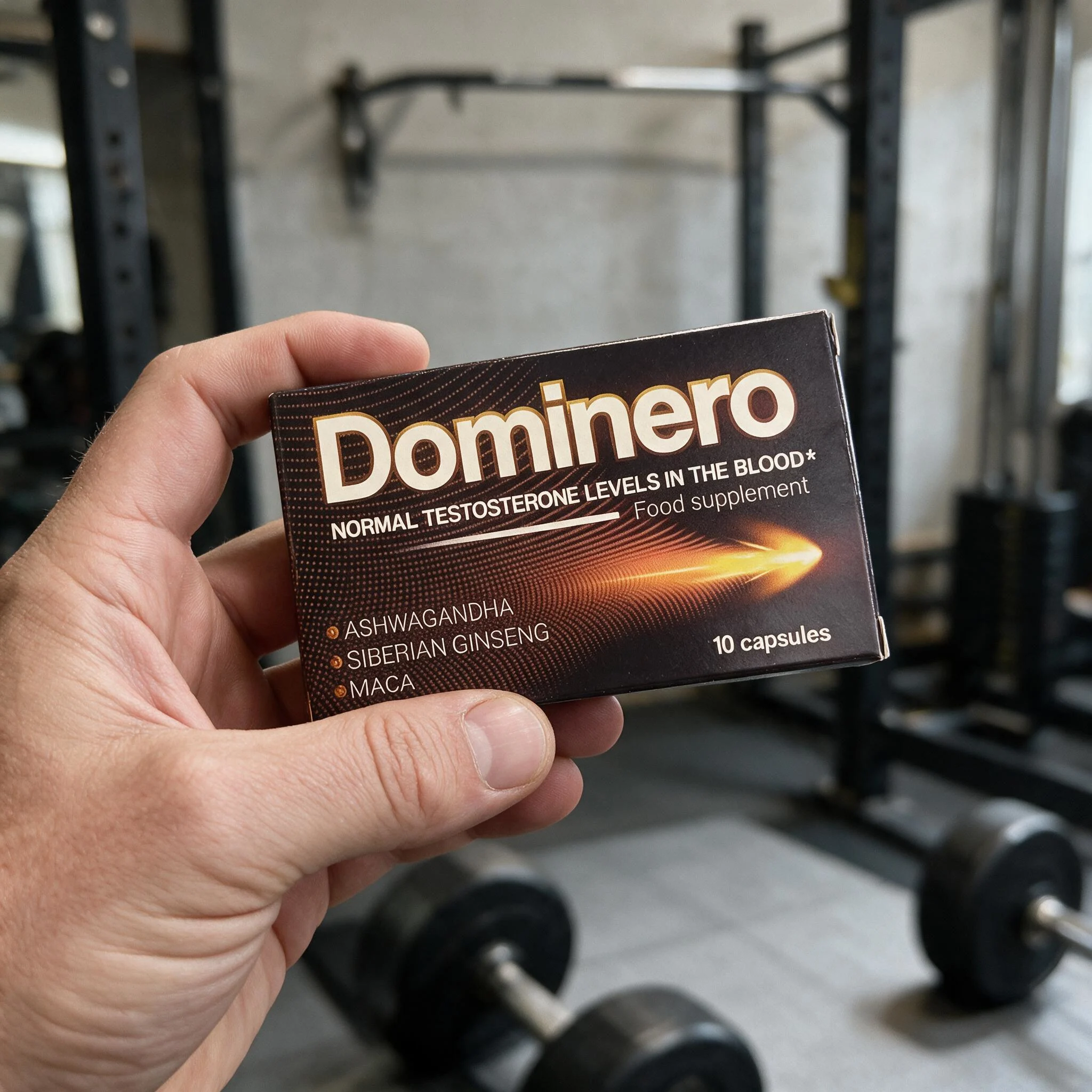 Dominero cápsulas apoyando la testosterona, el rendimiento deportivo y la energía masculina